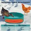  Automatic Thermoregulation Heated Water Bowl For Outdoor Animals Poultry Wildlife 3.7L Large Capacity Impermeable Plan