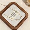 Women Vintage Multicolor Natural Stone Beaded Layered Clavicle Pendant Necklace