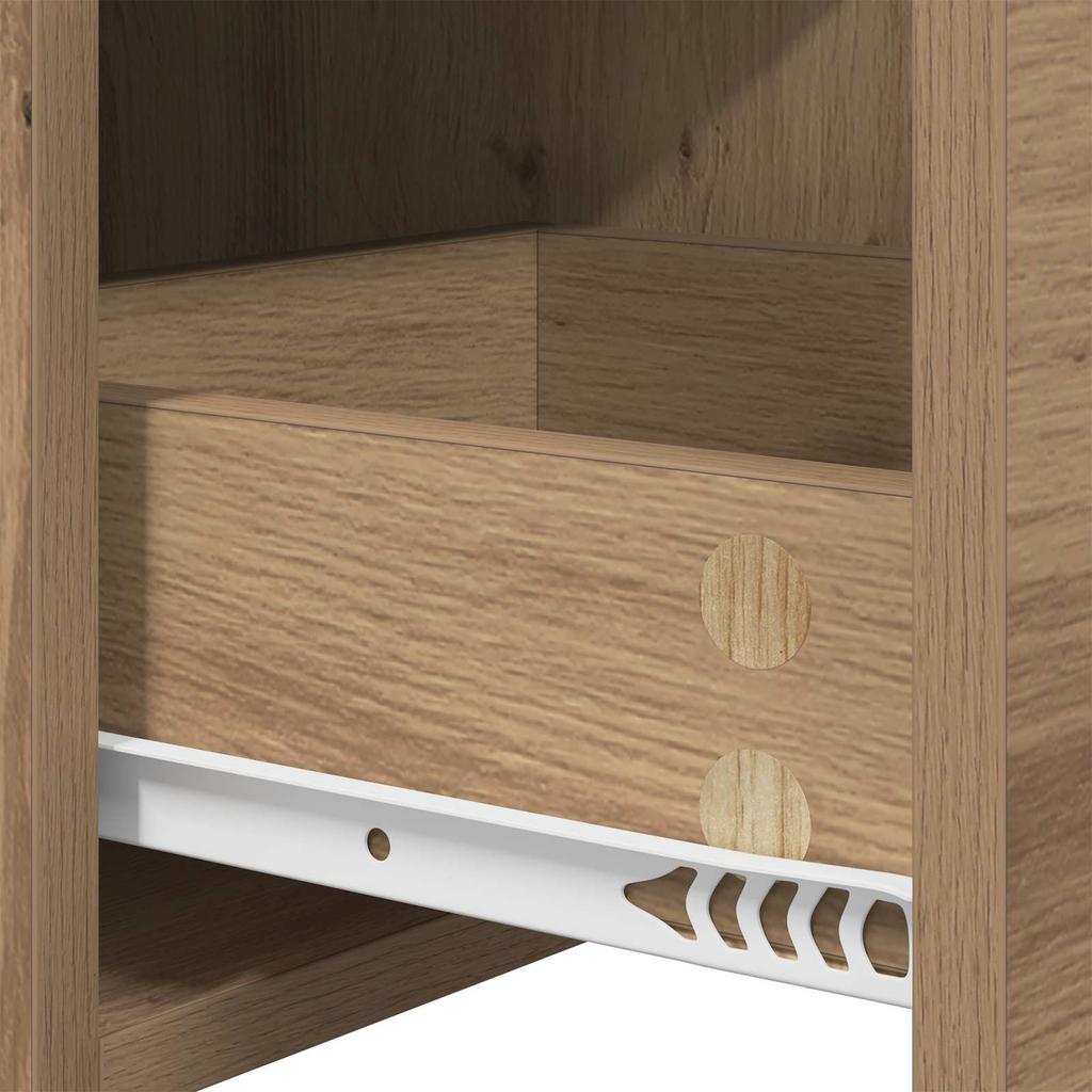 TV Stand 102 x 37.5 x 52.5 cm Artisan Oak Engineered Wood