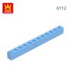 Non-Toxic 22 Pcs/Lot 6112 1X12 High 12 Hole Building Block Moc Color Accessories Compatible With Brick Diy Children'S Toy Assembly Gift