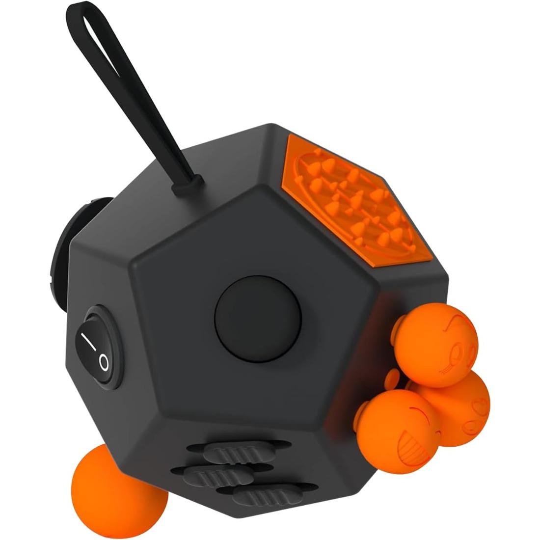 Fidget Dodecagon Cube-Easter Basket Stuffers 12 Sided Fidget Toy Cube for Kids and Adults 12 Sides Stress Relief Cube Fidgets Toys for Boys Girls