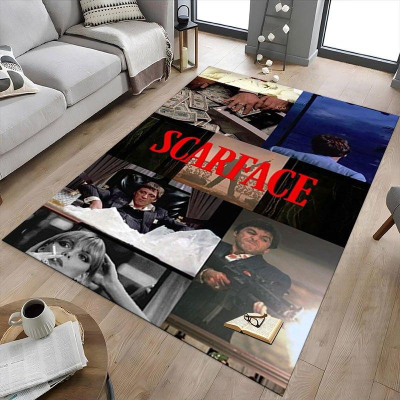 1pc Scarface Office Carpet Chair Mats Soft, Comfortable, All Season,Perfect for Home, Bedroom, or Office Decor, Perfect Gift for