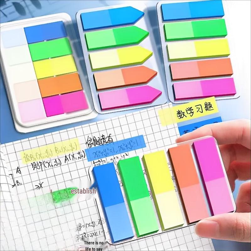 Transparent Fluorescent Sticky Notes