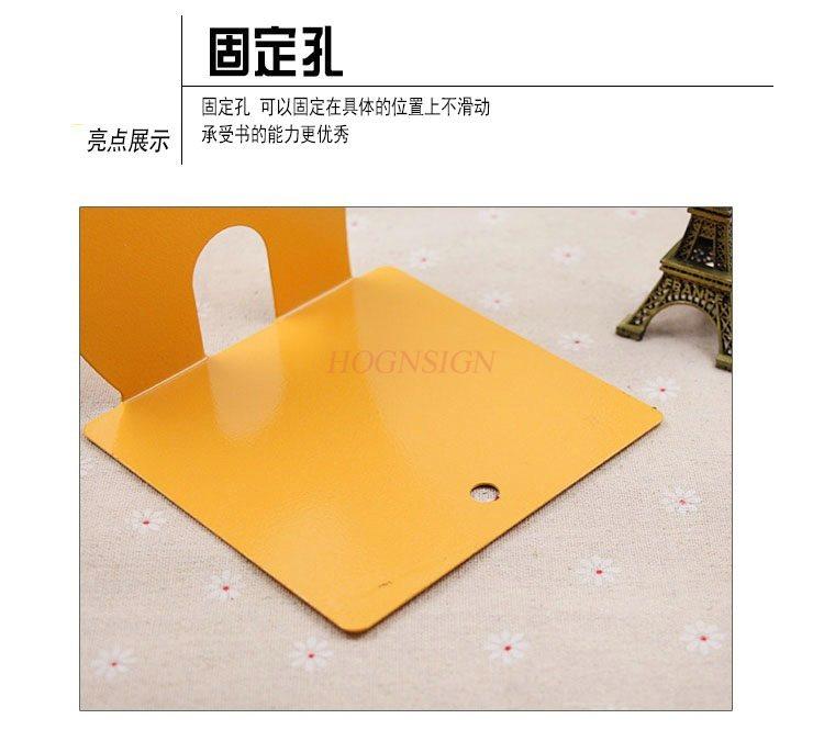 2pcs Metal Bookstand Creative Office Desktop Storage and Organizing Books with Simple Student Animal Shaped Bookholders and