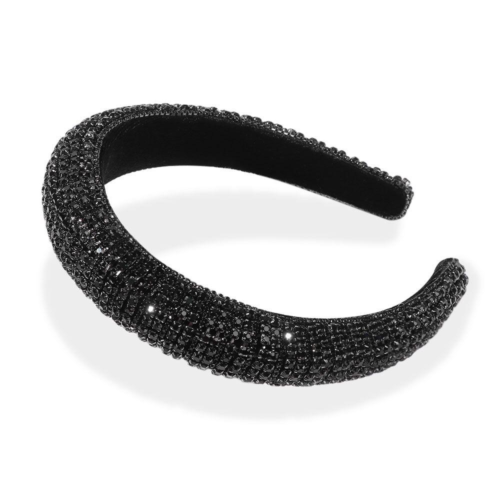 Hair Hoop Headband Luxury Wedding Headdress Full Crystal Rhinestone Pearl Haiband Baroque Tiara