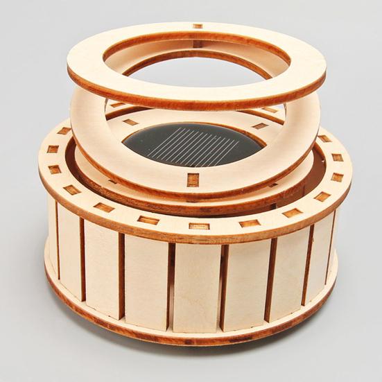 Solar doble ringer STEM Science Kit Barn Tre 3D Puslespill Sett DIY Utdanningsvitenskap Eksperiment Prosjekter Håndverk Byggeleke Småbarn Gutter Jenter Gave