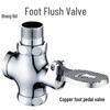 Delayed Action Brass Foot Pedal Flush Valve