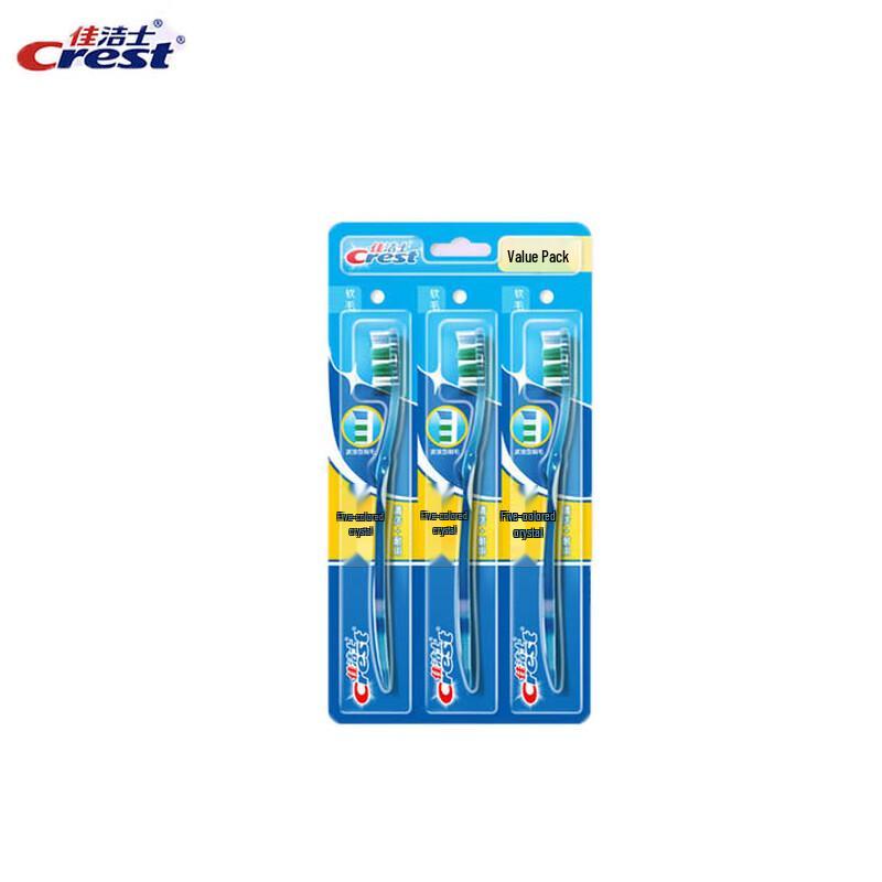 

Crest Colorful Crystal Soft Toothbrush (3-Pack)