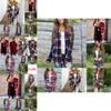 Cozy Women Plaids Cardigan T-shirt With Stylish Lapel Collar For Casual Wear