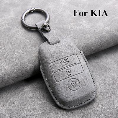 3 Buttons Leather Car Remote Key Case Cover Shell For Kia Rio 5 Sportage Ceed Cerato K3 K4 K5 Sorento Optima Picanto Soul Forte