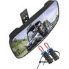 Polaris Ranger Rear View Mirror, HD Center Rear View Mirror For Polaris Ranger 500 570 900 XP 1000XP Crew 2017-2025 On The Factory Drop Down Mounting
