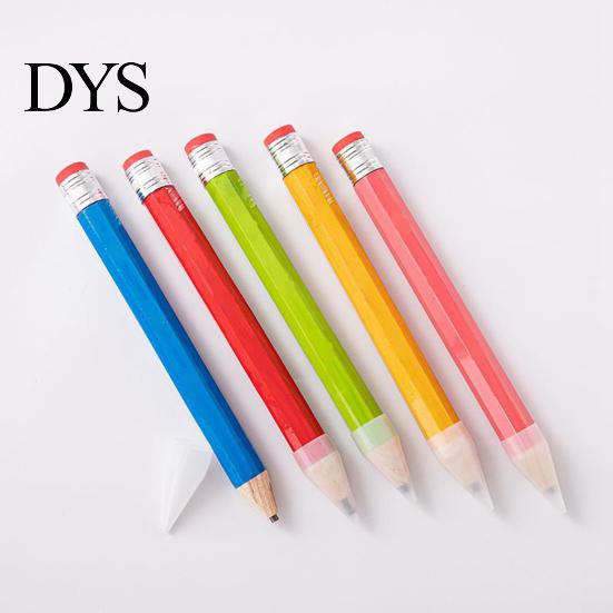 Novelty Stationery Gift Giant Colored Pencil with Eraser 34cm Wooden Prop for Decor Photo Extra Large Shoot Advertising Creative Desk Ornament Unique