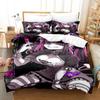 Ironmouse Anime Bedding Set Single Twin Full Queen King Size 3D Print Kawaii Duvet Cover for Adult Kid Bedroom