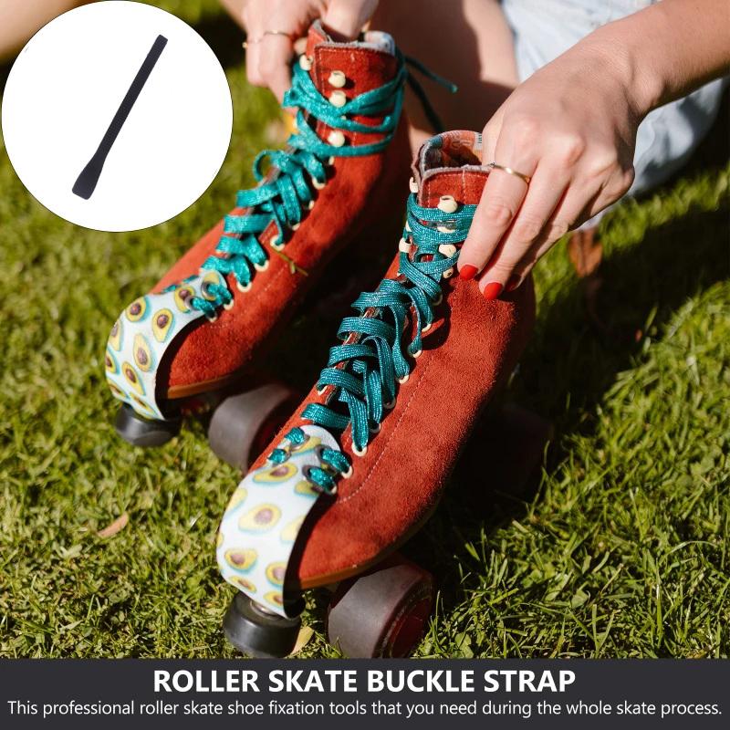 230Mm Black Nylon Inline Skating Strap Skate Boot Shoes Energy T Shape Roller Skates Buckle Strap Ice Accessories