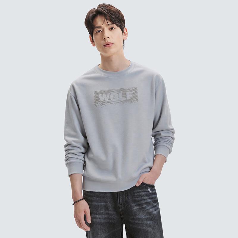 SEPTWOLVES Men's Cotton Modal Round Neck Sweatshirt