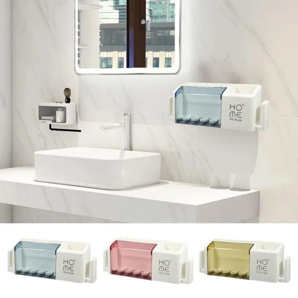 

Plastic Electric Toothbrush Holder Bathroom Cup Storage Rack Toothbrush Stand for Wash Cup синій