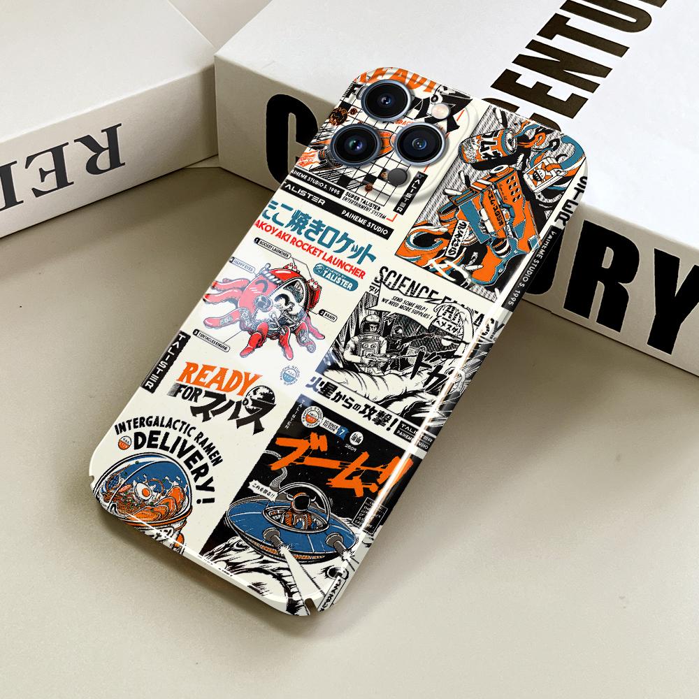 All-inclusive-Film-Telefonhülle Cartoon-Modedesign Hartschalen-Vollschutzhülle für die Kamera für iPhone Samsung Xiaomi Poco Redmi Huawei Honor