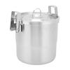 Camping Cooking Pot 304 Stainless Steel Portable Metal Rice Cooker Camping Cookware for Outdoor Hiking