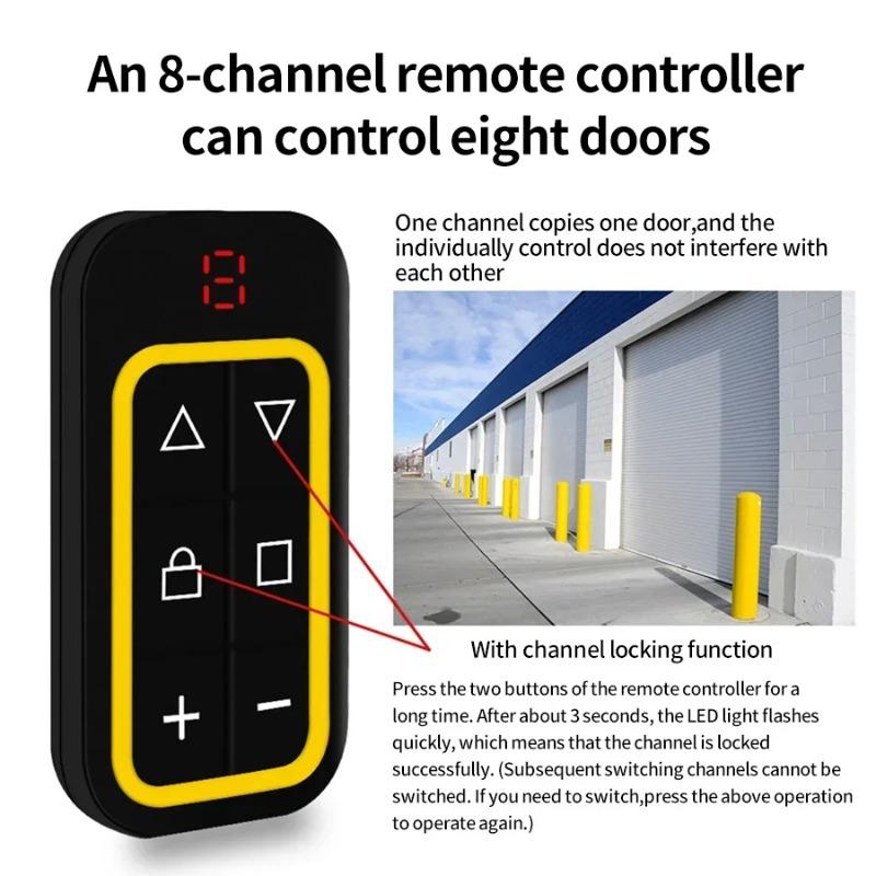 Universal 8-in-1 Multi-frequency Garage Remote Control Duplicator Face-to-Face Copy Door Gate Remote
