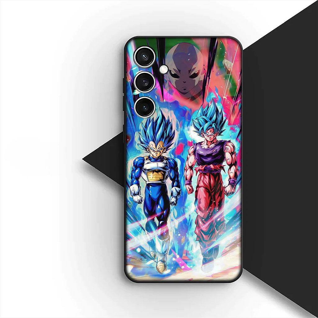 Cover for Samsung Galaxy S25 S24 S23 FE Ultra Plus S7 Edge S25+ S23+ A56 5G Case Dragons Gokus Balls DragonBalls Vegeta Super