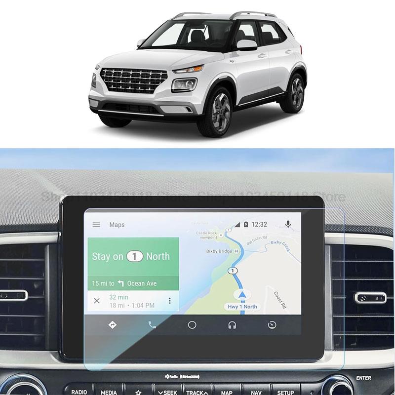 

Tempered glass screen protector For Hyundai Venue 8inch Car radio GPS Navigation Interior anti-scratch accessories прозорий