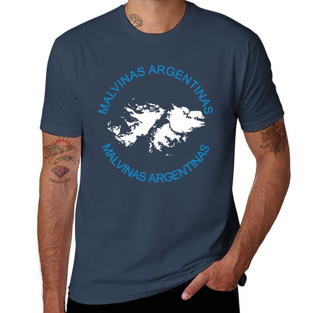 Nuova Maglietta Malvinas Argentinas Taglie Forti Top Magliette T-shirt Unisex Magliette Nere Per Unisex