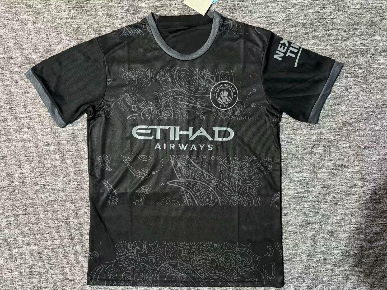 Man City 2023 Premier League Jersey - Haaland, De Bruyne, Rodri L