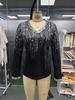2025 European & American V-Neck Long Sleeve Rhinestone T-Shirt