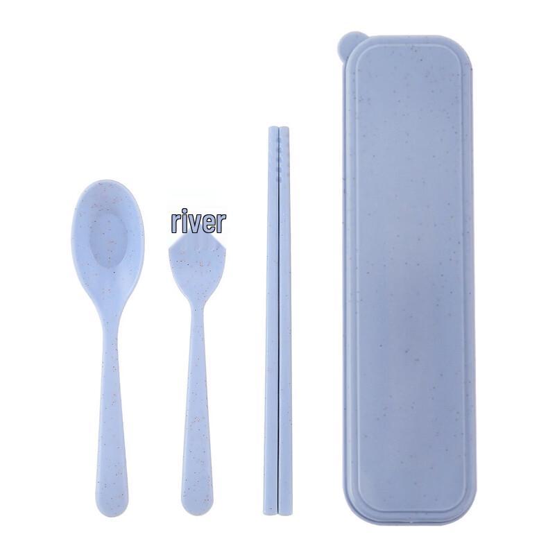 Abay Portable Wheat Straw 3-Piece Cutlery Set