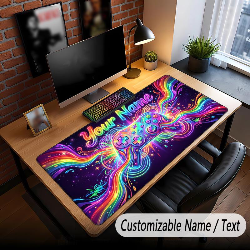 Fantasy Adventure Theme Custom Mouse Pad Personalized With Name Text Customized Desk Mat For Office Home Decor