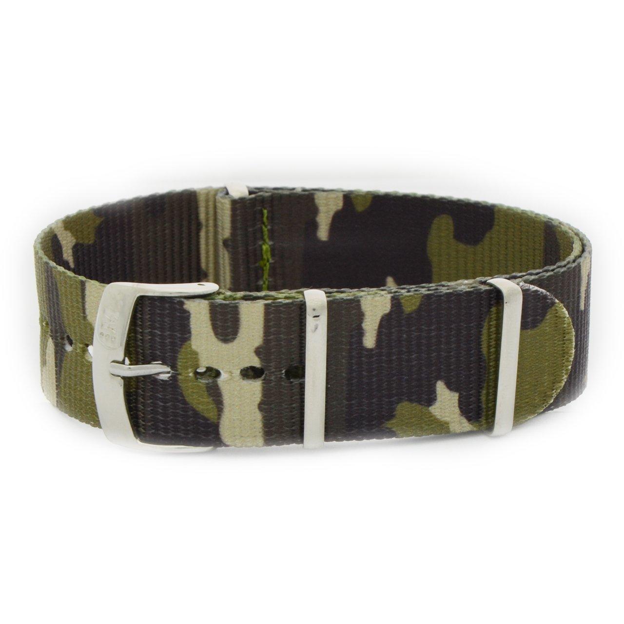 

MORELLATO Nylon Watch Strap BAND 20mm Camouflage Replacement Tool Included U3972A74872020M [Official Import]