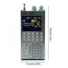 ATS125 High Sensitivity Radio LCD Color Screen RDS Data Display Radio Hand-Held Radio Receiver for Bluetooth-Compatible Speakers