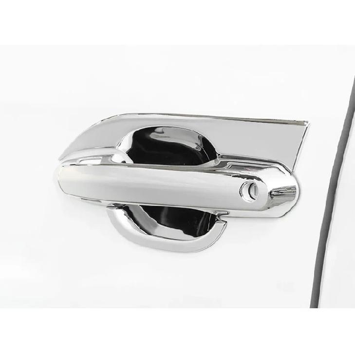 For Toyota Highlander Kluger    Carbon Car Exterior Door Handle Frame Protect Decoration Cover Trim Accessories