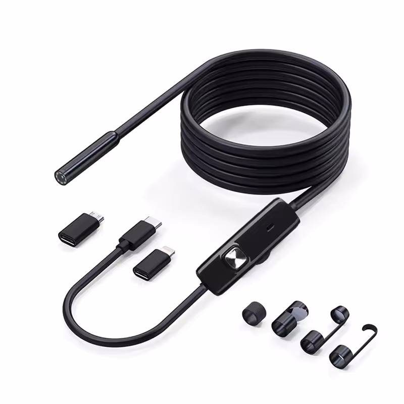 8mm 1080P Endoscope Automotive Boroscope Inspection Device Camera For Apple Iphone IOS Smart Phone Android Type C Cars Mobile