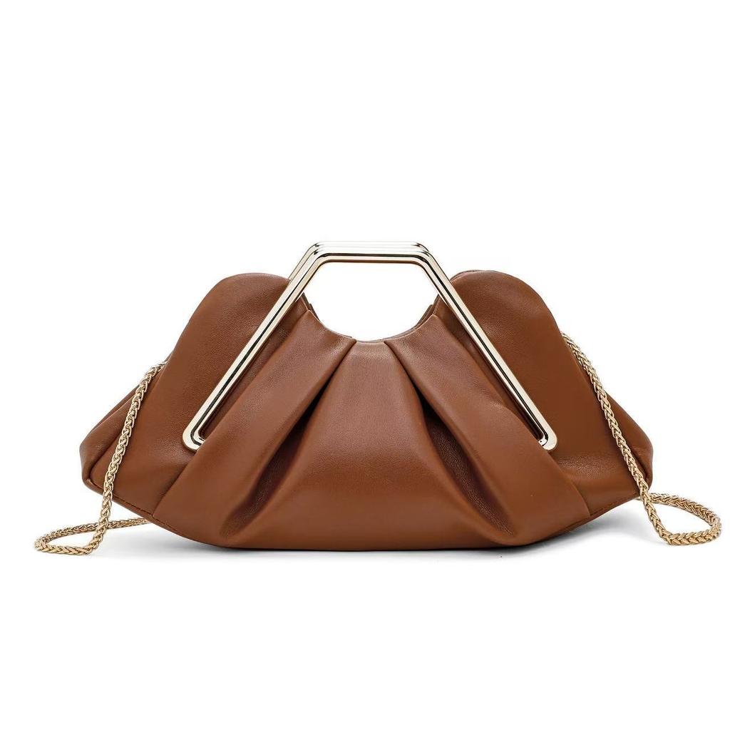 Soft Leather Bag Women'S Niche Cloud Bag Dinner Pleated Bag Premium Messenger Underarm Women'S Bag