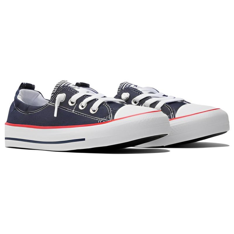 Converse All Star Shoreline Versatile and Comfortable Non-slip and Durable Low-top Canvas Shoes for Women In Black and White