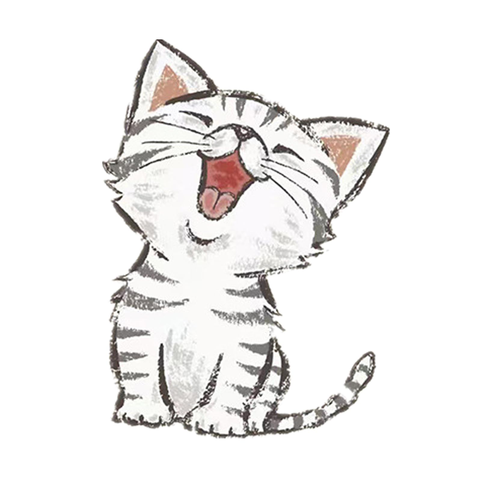 

EXCEREY Наклейка на автомобиль Рамка Светоотражающая наклейка Водонепроницаемая наклейка Улыбающийся кот Наклейка с котом Маскировка царапин