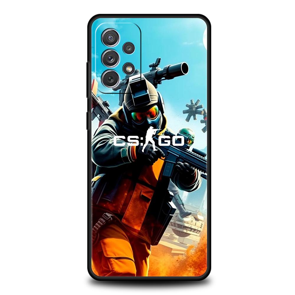 Counter Strike CS GO Hot Game Phone Case for Samsung Galaxy A55 A35 A15 A14 A25 A54 A51 A71 A72 A73 A32 A52 A52S A41 5G Shell