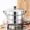 Saint Bede Stainless Steel 3-Tier Steamer Pot