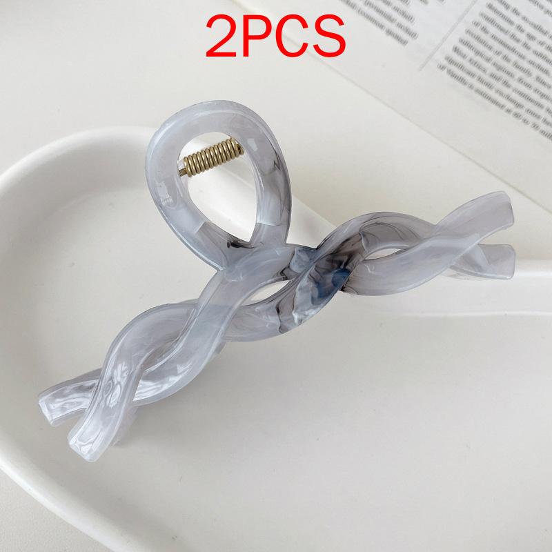 (87 Styles) 2pcs/ Set New Large Jelly Color Hair Clip Acrylic Hair Claw Shark Clamp For Women Girls Fashion Summer Updo Headwear Hair Accessories