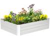 Raised Garden Bed Made of Steel, Planting Bed Cold Frame Garden Bed Flower Box Stackable, Planting Box Vegetable Bed 120x90x30cm for Garden Balcony