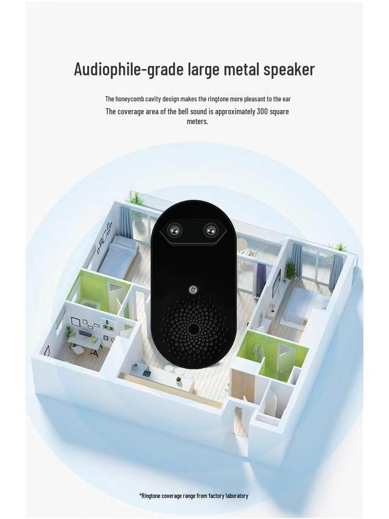 Smart Long-Range Wireless Doorbell with One-Button Call for Elderly & Patients