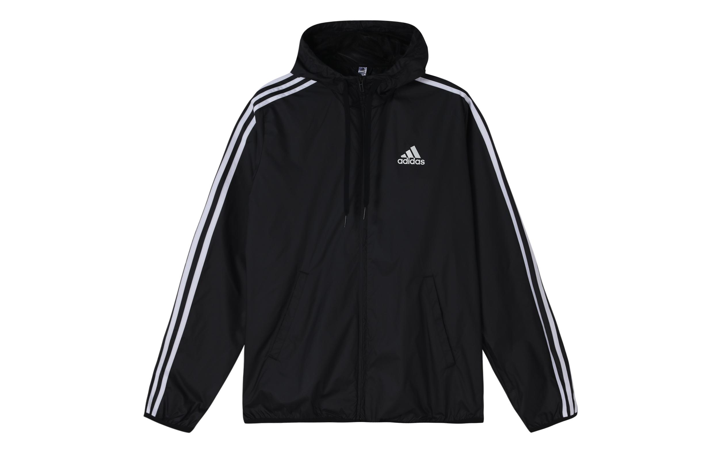 Adidas Jackets Men s Black Hooded Moderate Other GK9026 S