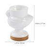 Ceramic Egg Cup Chick Shape Boiled Egg Cup Holder Stand Container Kitchen Breakfast Banquet Eggs Supplies