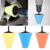 Conical Sponge Brush for Car Waxing, Wheel Hub Cleaning & Polishing