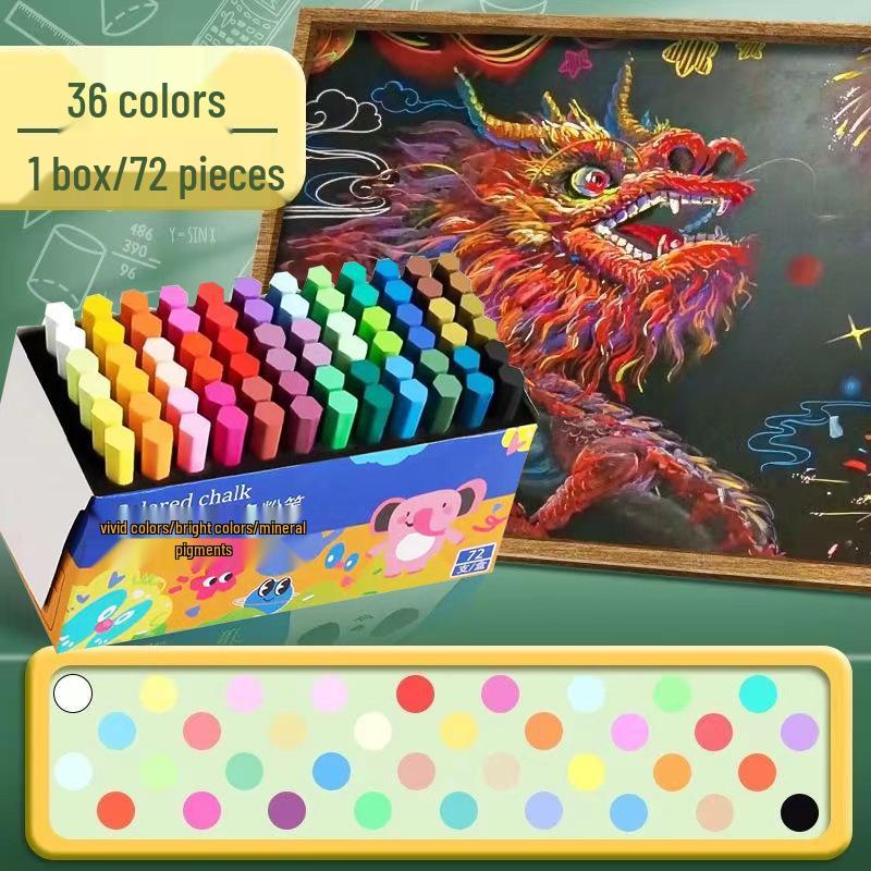 Vibrant Chalkboard Art Chalk: Micro-Dust for Kids, Teachers, & Home Use