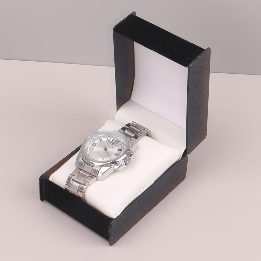 Premium PU / Velvet Watch Storage Box Single Watch Box for Valentine Men Women Unisex Gift Wristwatch Display Holder Travel