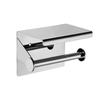 Stainless Steel Toilet Roll Holder with Shelf