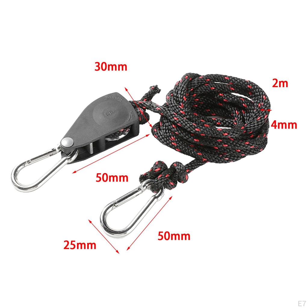 2.3/2m Heavy Duty Adjustable Light Rope Hanger Fixtures & Gardening
