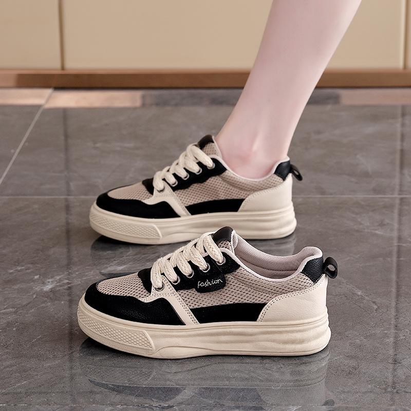 Fashion Summer New Women Flat Shoes Luxury Mesh Breathable Casual Shoes Lightweight Mixed Colors Woman Sports Shoes Sneakers Tenis Mujer